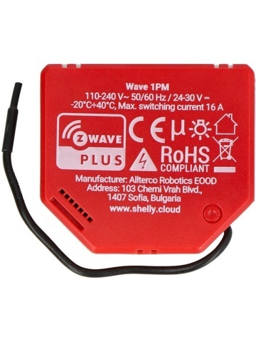 Shelly Qubino Wave 1PM smart relay with power meter, Z-Wave - Img 2