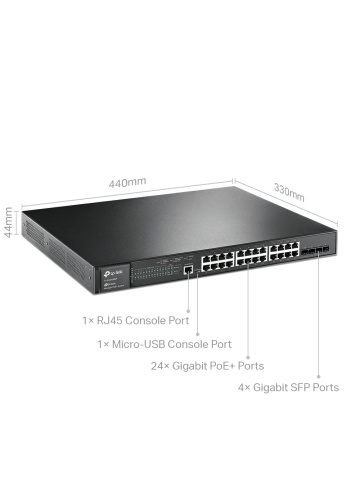 Switch JetStream cu Management TP-Link Omada TL-SG3428MP, 28 porturi, POE - Img 4