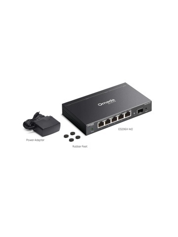 TP-Link Omada ES206X-M2 – Switch Smart Managed cu 5 Porturi 2.5G Multi-Gigabit și 1 Port 10G SFP+, Gestiune Centralizată Omada SDN - Img 2