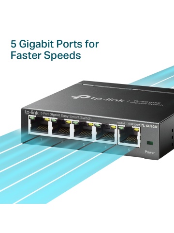 TP-Link Omada Omada TL-SG105E unmanaged switch, 5 ports - Img 5