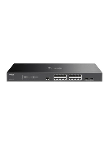 Сwitch TP-Link Omada SG3218XP-M2, 16 порта 2,5G (8 PoE+), 2 слота 10G SFP+, PoE бюджет 240 W - Img 2