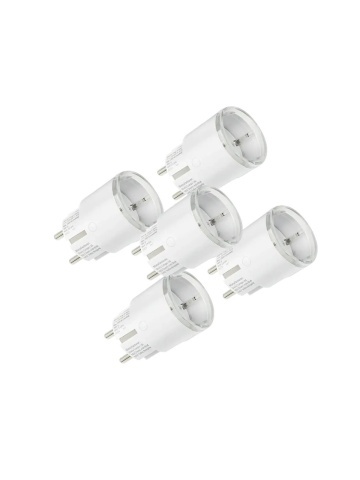 5er Pack Smart Plugs Shelly Plug S Gen3 Weiß - WiFi, Matter, Verbrauchsüberwachung