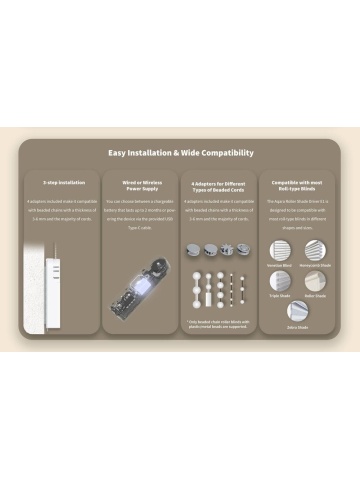 Kit de automatizare draperie AQARA Roller Shade Driver E1, Zibee (RSD-M01) - Img 9