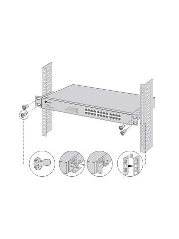 Kit di montaggio su rack TP-Link RackMount Kit-19 - Img 6