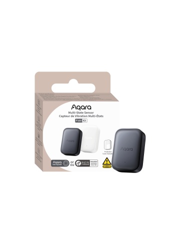 Resigilat Aqara Multi-State Sensor P100 Kit (Grey, Offline Version) – Senzor Multifuncțional de Prezență, Vibrație și Înclinare, Procesare Locală
