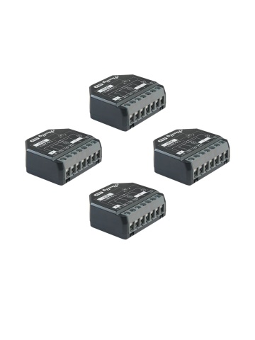 Resigilat Packet 4 relee inteligente Shelly 2PM GEN4, 2 canale, 2x10A, monitorizare consum, multiprotocol (WiFi, bluetooth, matter, zigbee) , integrare Home Assistant