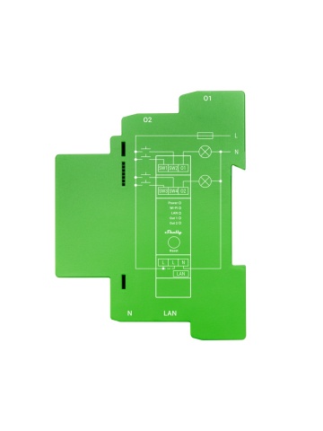 Resigilat Releu inteligent Shelly PRO Dimmer 2PM, 2 canale, monitorizare consum, functie de dimming - - Img 2