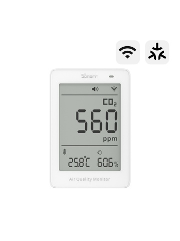 Resigilat SONOFF AirGuard CO2 – Monitor inteligent CO2 cu Matter over Wi-Fi pentru calitatea aerului (SAWF-08P) - Img 2