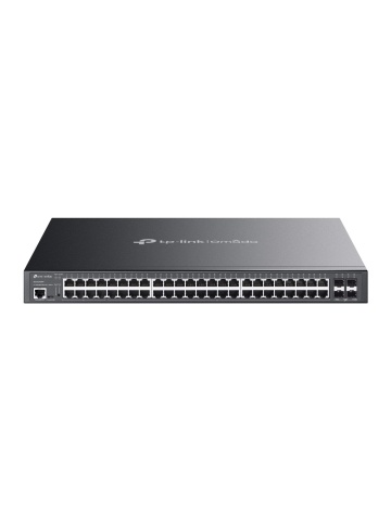 Switch TP-Link Omada SG3428XMPP, 24 porturi Gigabit (16 PoE+ + 8 PoE++), 4 sloturi 10G SFP+, buget PoE 500W