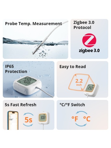 Temperatur- und Feuchtigkeitssensor Sonoff SNZB-02LD, Zigbee 3.0 - Img 7