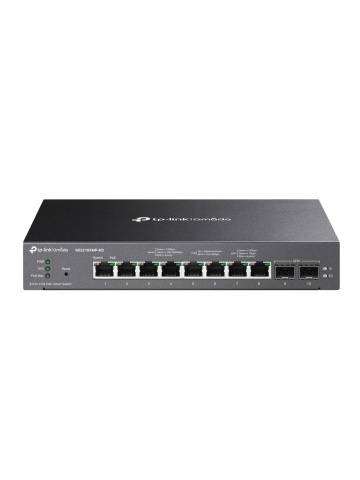 TP-Link Omada SG2210XMP-M2 – Switch Smart cu 8 Porturi 2.5GBASE-T și 2 Porturi 10GE SFP+, 8 Porturi PoE+