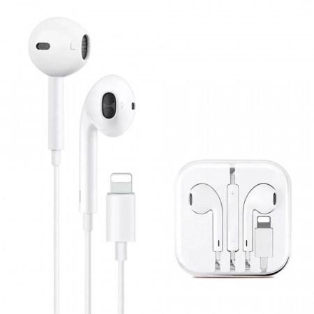 Casti iPhone, Intrare Lightning, Comenzi Volum, Pop-up Window, Alb