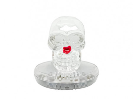 Decoratiune In Forma De Craniu Transparent, Iluminat, Odorizant