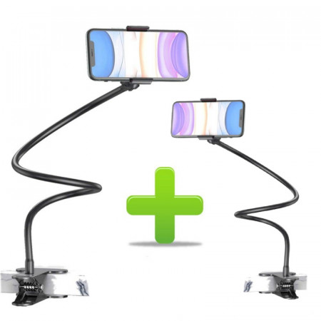Pachet 1+1 Suport Flexibil Rotire 360, Prindere Clema