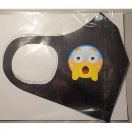 Masca Protectie Emoji PANIC. Reutilizabila