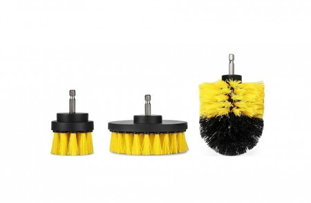 Set 3 Perii Pentru Curatare Universala, Adaptor Pentru Bormasina