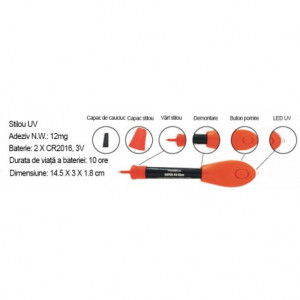 Adeziv Gel Cu Lumina UV VISBELLA Made In U.S.A - Img 3