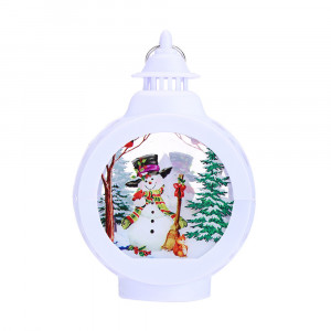 Felinar Decorativ Pentru Craciun, Lumina Led Calda, Diferite Culori, 9x5x13,5cm