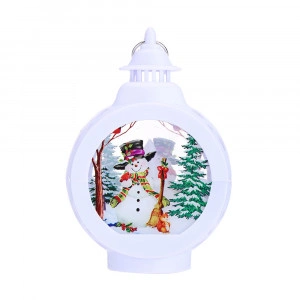 Felinar Decorativ Pentru Craciun, Lumina Led Calda, Diferite Culori, 9x5x13,5cm