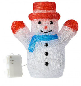 Figurina Decorativa de Craciun Om de Zapada LED, 27cm