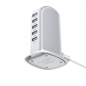 Incarcator HUB Kakusiga, Statie Incarcare, KSC-741 5xUSB 5V/2.4A Alb - Img 5