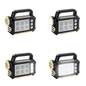 Lanterna Solara 7 LED SMD, 54 LED Panou Lateral, Baterie Externa - Img 2