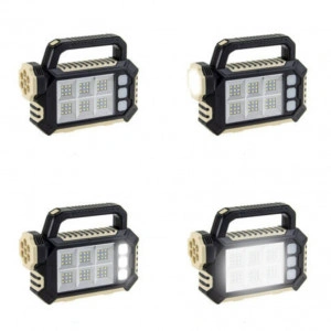 Lanterna Solara 7 LED SMD, 54 LED Panou Lateral, Baterie Externa - Img 2
