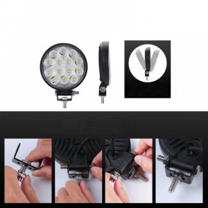 Proiector LED Auto Offroad Rotund, Tractor, Suv, Atv, Barca, Camion, Platforma - Img 6