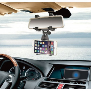 Suport Pentru Telefon, la Oglindă Retrovizoare Auto, Suport Pentru Telefon ,Mobil Reglabil La 360 De Grade - Img 1