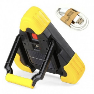 Triunghi SOS Cu Lanterna LED COB , LED Rosu , Incarcare Solara , USB , Acumulator Integrat - Img 3