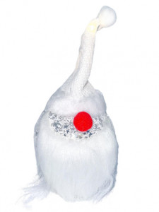 Decoratiune Brad Craciun, Iluminat, Forma De Mos Craciun, 19cm - Img 2