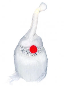 Decoratiune Brad Craciun, Iluminat, Forma De Mos Craciun, 19cm - Img 2