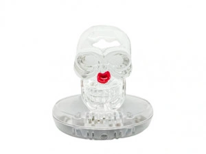Decoratiune In Forma De Craniu Transparent, Iluminat, Odorizant