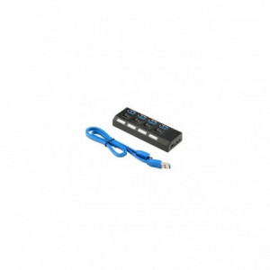 Hub USB 2.0 Cu 4 Porturi, Negru - Img 1