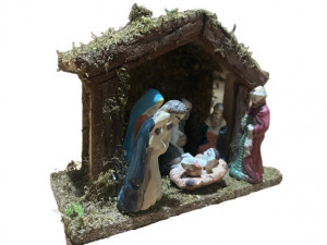 Iesle Figurina, Iesle Craciun cu 6 Figurine - Img 2