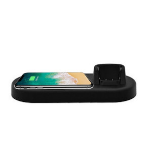 Incarcator Bluetooth Wireless Inteligent, 2 in 1, Negru - Img 7
