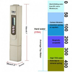 TDS-Metru, Apa Este Un Instrument Ce Masoara Totalul Solidelor Dizolvate ,(TDS) Intr-Un Lichid,Apa Potabila,Acvariu - Img 3