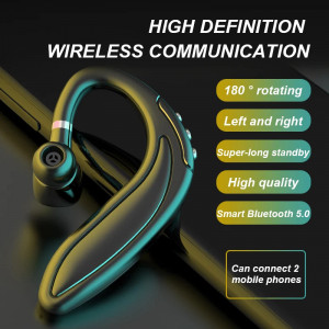 Casca Bluetooth Ergonomica, HMB-18, BT 5.0, Negru - Img 2