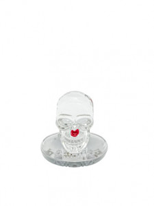 Decoratiune In Forma De Craniu Transparent, Iluminat, Odorizant - Img 2