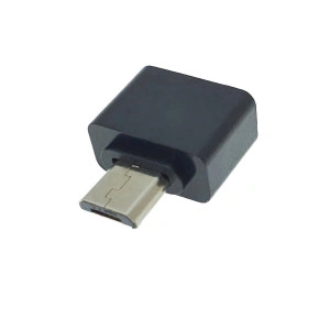 Adaptor OTG USB 2.0 Mama La MicroUSB tata, Alimentare, Conectare Si Transfer De Date, Negru
