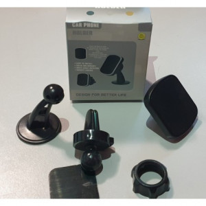 Suport Telefon Universal Cu Capat Rotativ 360° Prindere Prin Lipire Bord Sau Grila