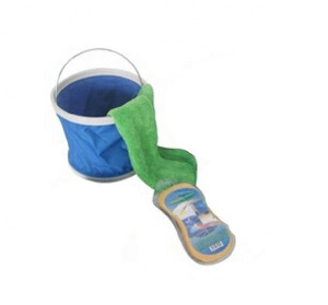 Kit Spalare Auto Moto 4 In 1 Cu Geanta,Galeata ,Burete,Laveta,Bureti 2 Buc ,Toate Intr-Un Singur Loc - Img 2