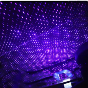 Proiector Cu Lumina Laser Ambientala Cu Stele, Pentru Masina, Cu USB, Universal - Img 2
