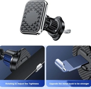 Suport Telefon Pentru Grila, Magnetic, Negru - Img 4