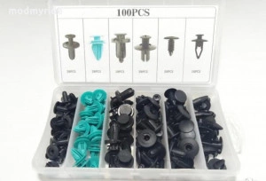 Trusa Clips-uri Interior, 100 Clips-uri Interior, 6 Tipuri De Clips-uri