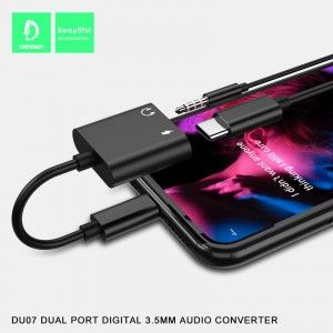 Adaptor DenMen Cu Mufa Type-C, Adaptor Mufa Incarcare Si Jack - Img 3