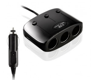 Adaptor Priza Bricheta, Priza Bricheta Multifunctionala, 2 Porturi USB - Img 1