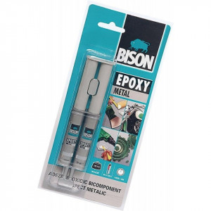 Adeziv Bicomponent Cu Functie Metalica Sudura BISON Epoxy Metal, 2 X12ml
