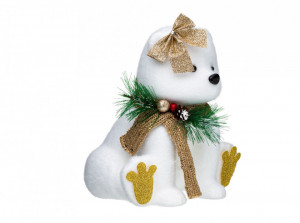 Figurina Decorativa De Craciun, Tip Urs Polar, 22 cm - Img 2