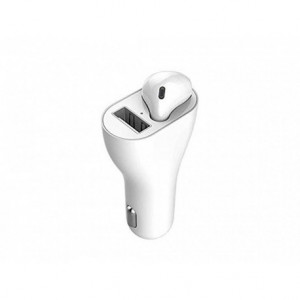 Incarcator Auto Cu Casca Bluetooth 2 In 1 - Img 1